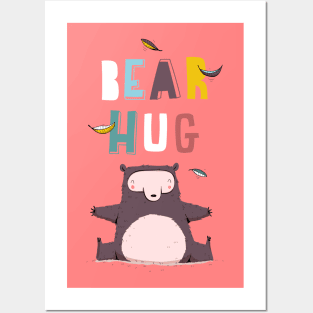 Bear hug Posters and Art